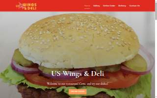 US Wings & Deli website