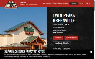 Twin Peaks of Greenville website