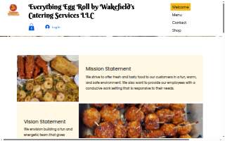 Everything Eggroll by Wakefield's Catering Services LLC website