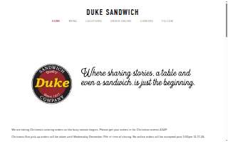 Duke Sandwich Company website