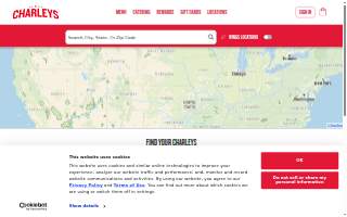 Charleys Cheesesteaks website