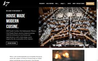 Restaurant 17 website