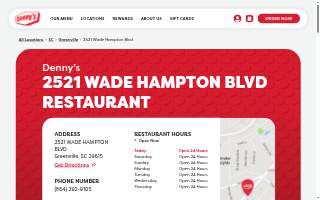 Denny's of Greenville website