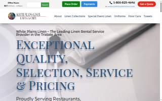 White Plains Linen website