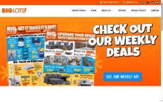 Big Lots of Simpsonville website