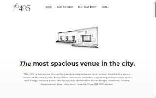 The 405 Venue website