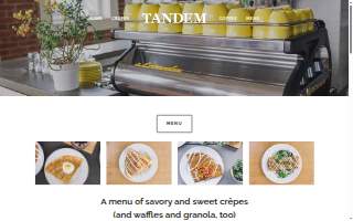 Tandem Creperie and Coffeehouse website