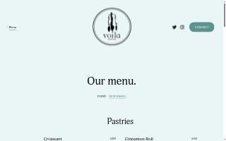 Voila French Café website