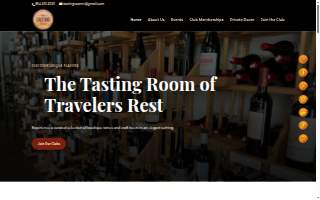 The Tasting Room of Travelers Rest website