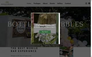 Bottles & Bubbles Mobile Bar Service website