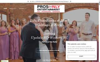 ProsOnly Entertainment | DJ - Photobooth Services website