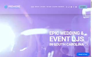 Premiere Party Entertainment website