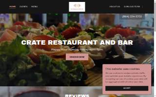 Crate Restaurant & Wine Bar website