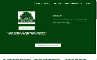 Oak Street Advisors - Fee-Only Fiduciary Financial & Tax Planners website