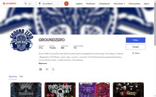 Ground Zero Live Music Venue website
