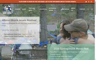 Albino Skunk Music Festival website