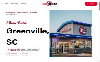 7 Brew Coffee of Greenville website
