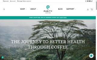 Purity Coffee website