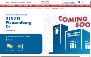 Dutch Bros Coffee of Greenville website