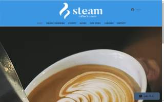 Steam Coffee & Cream website