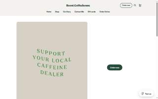 Roost Coffeehouse website