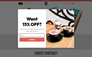Blackbeard Coffee Roasters website