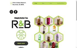 R&B Tea Easley website