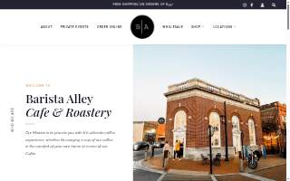 Barista Alley website