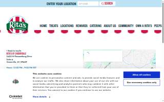 Rita's Italian Ice & Frozen Custard of Greenville website