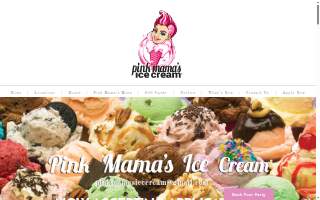 Pink Mama's Ice Cream Shop Travelers Rest website