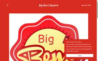 Big Ben's Desserts And Ice Cream website