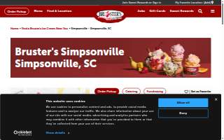 Bruster's Real Ice Cream of Simpsonville website