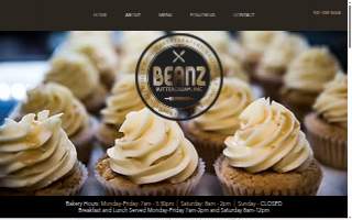 Beanz Buttercream Bakery and Eatery website