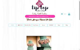 Tip Top Cake Shop website