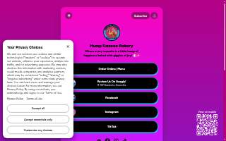 Hump Dazeee Bakery website