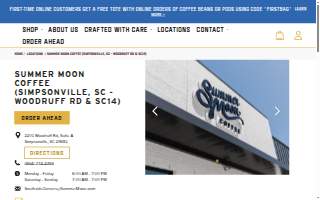 Summer Moon Coffee of Simpsonville website