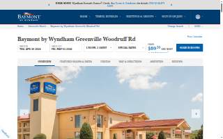 Baymont by Wyndham Greenville Woodruff Rd website