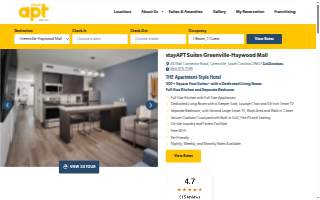 stayAPT Suites Greenville-Haywood Mall website