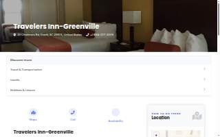 Travelers Inn-Greenville website