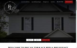 Pecan Terrace Bed & Breakfast website