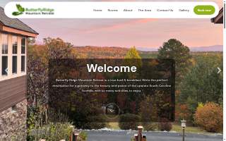 Butterfly Ridge Mountain Retreat B&B website