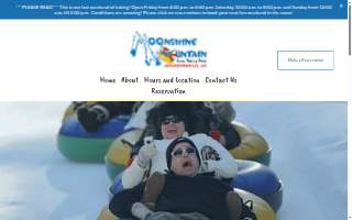 Moonshine Mountain Snow Tubing Park website