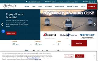 Harlow's Casino Resort & Spa website