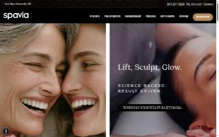 Spavia Day Spa- Greenville website