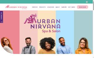 Urban Nirvana Spa & Salon - Downtown Greenville website