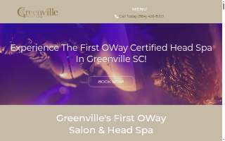 Greenville Head Spa & Salon website