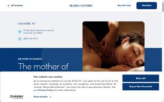 Hand & Stone Massage and Facial Spa of Greenville website