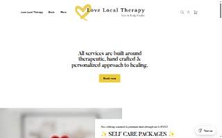 Love Local Therapy website