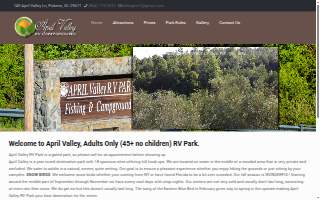 April Valley RV Park website