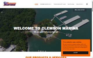 Clemson Marina website